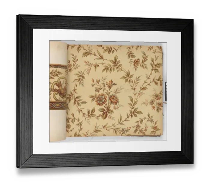 Framed Print : Page from New Artistic Wall Papers Framed Print : Page from New Artistic Wall Papers