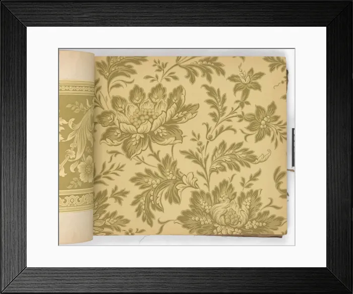 Framed Print : Page from New Artistic Wall Papers Framed Print : Page from New Artistic Wall Papers