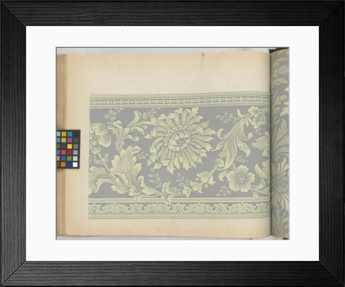 Framed Print : Page from New Artistic Wall Papers