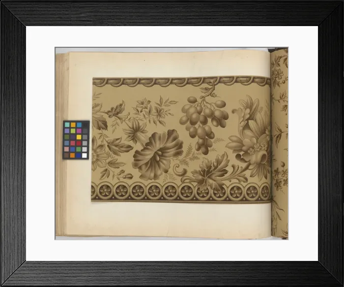Framed Print : Page from New Artistic Wall Papers