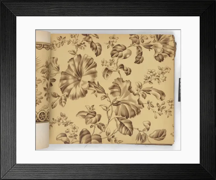 Framed Print : Page from New Artistic Wall Papers Framed Print : Page from New Artistic Wall Papers