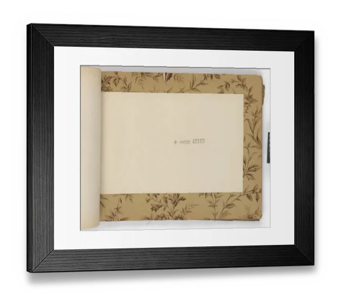 Framed Print : Page from New Artistic Wall Papers Framed Print : Page from New Artistic Wall Papers