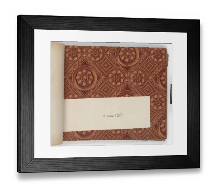 Framed Print : Page from New Artistic Wall Papers Framed Print : Page from New Artistic Wall Papers