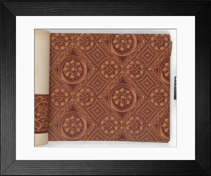 Framed Print : Page from New Artistic Wall Papers Framed Print : Page from New Artistic Wall Papers