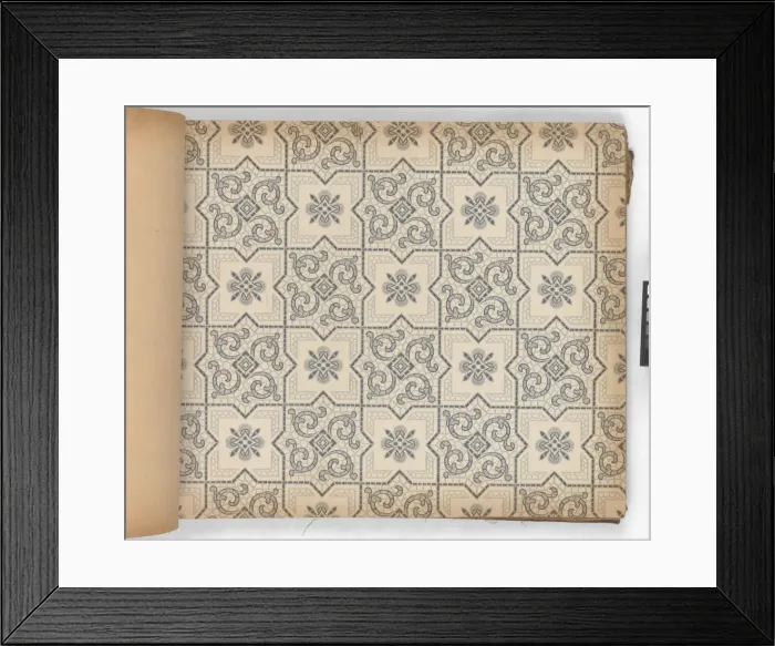 Framed Print : Page from New Artistic Wall Papers
