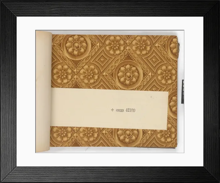 Framed Print : Page from New Artistic Wall Papers Framed Print : Page from New Artistic Wall Papers