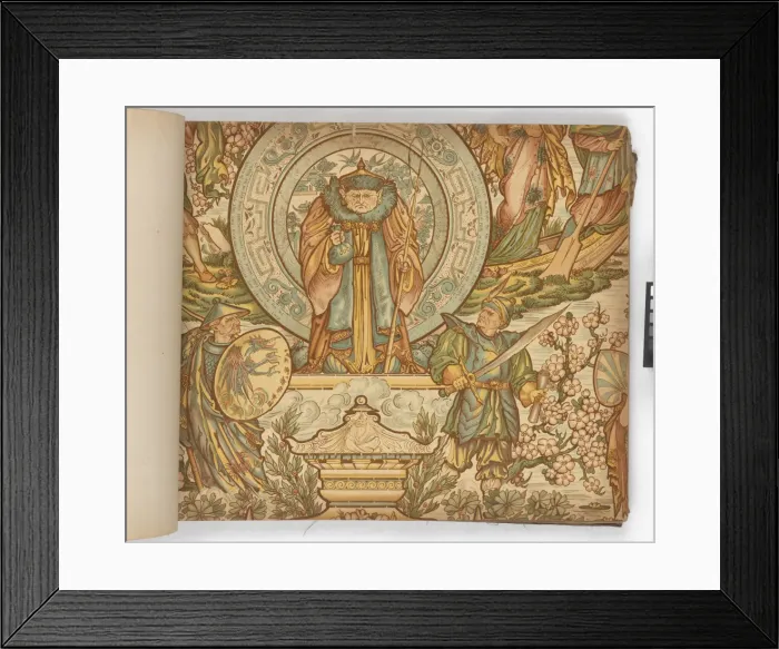Framed Print : Page from New Artistic Wall Papers Framed Print : Page from New Artistic Wall Papers