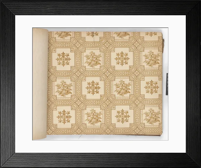 Framed Print : Page from New Artistic Wall Papers Framed Print : Page from New Artistic Wall Papers