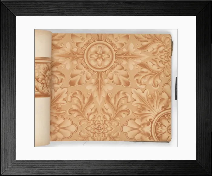 Framed Print : Page from New Artistic Wall Papers Framed Print : Page from New Artistic Wall Papers