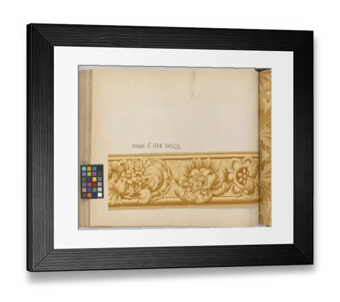 Framed Print : Page from New Artistic Wall Papers