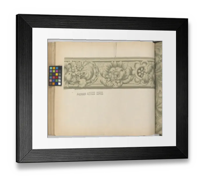 Framed Print : Page from New Artistic Wall Papers Framed Print : Page from New Artistic Wall Papers