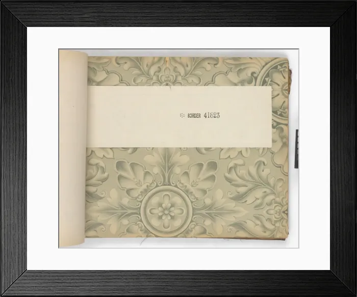 Framed Print : Page from New Artistic Wall Papers Framed Print : Page from New Artistic Wall Papers