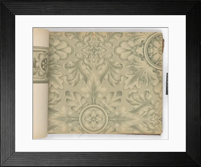 Framed Print : Page from New Artistic Wall Papers Framed Print : Page from New Artistic Wall Papers