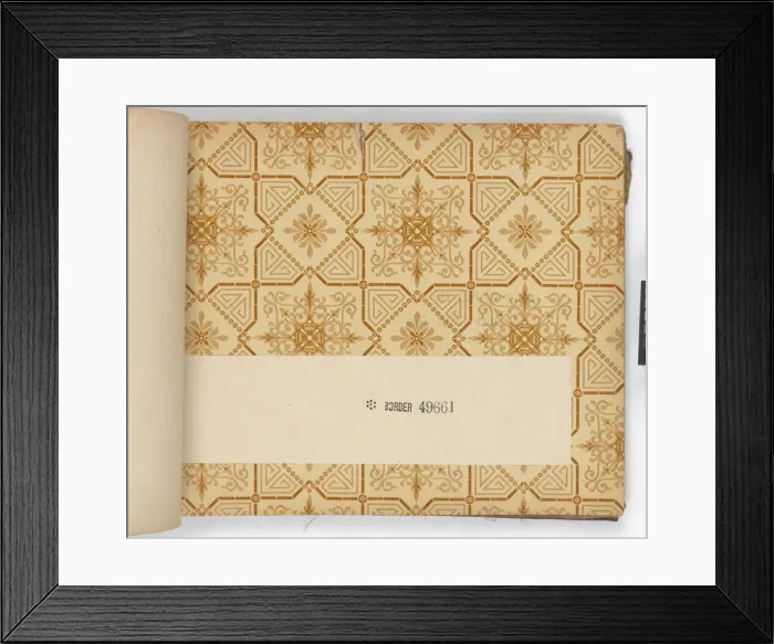 Framed Print : Page from New Artistic Wall Papers Framed Print : Page from New Artistic Wall Papers