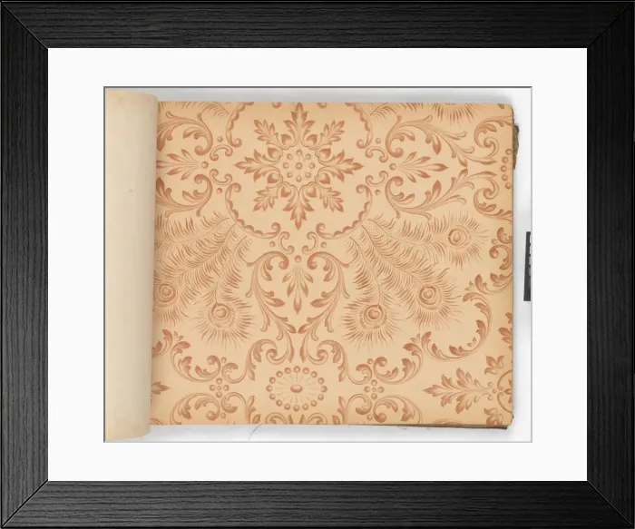 Framed Print : Page from New Artistic Wall Papers Framed Print : Page from New Artistic Wall Papers