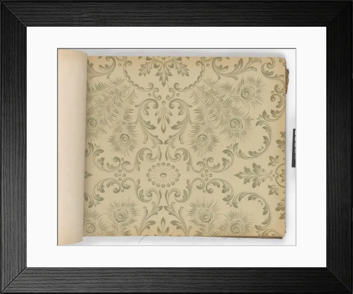 Framed Print : Page from New Artistic Wall Papers Framed Print : Page from New Artistic Wall Papers