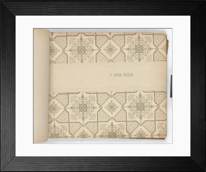 Framed Print : Page from New Artistic Wall Papers Framed Print : Page from New Artistic Wall Papers