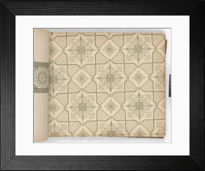 Framed Print : Page from New Artistic Wall Papers Framed Print : Page from New Artistic Wall Papers