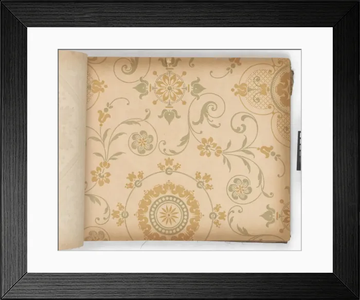 Framed Print : Page from New Artistic Wall Papers Framed Print : Page from New Artistic Wall Papers
