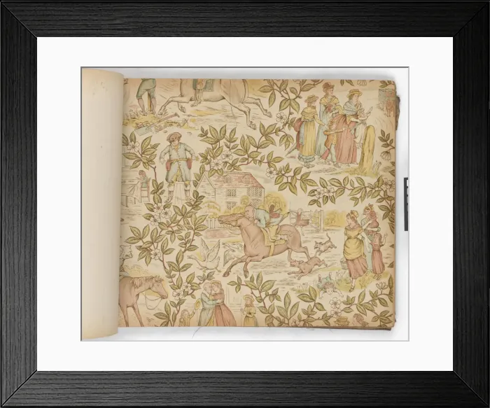 Framed Print : Page from New Artistic Wall Papers Framed Print : Page from New Artistic Wall Papers