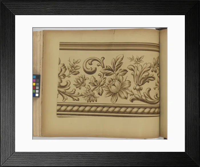Framed Print : Page from New Artistic Wall Papers Framed Print : Page from New Artistic Wall Papers