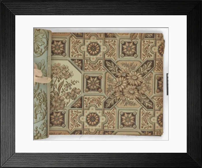 Framed Print : Page from New Artistic Wall Papers Framed Print : Page from New Artistic Wall Papers