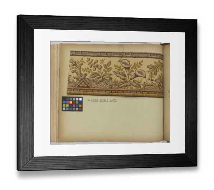 Framed Print : Page from New Artistic Wall Papers Framed Print : Page from New Artistic Wall Papers