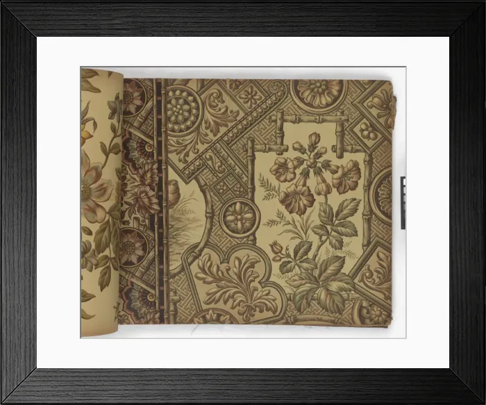 Framed Print : Page from New Artistic Wall Papers Framed Print : Page from New Artistic Wall Papers