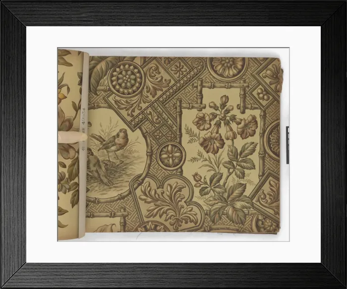 Framed Print : Page from New Artistic Wall Papers Framed Print : Page from New Artistic Wall Papers