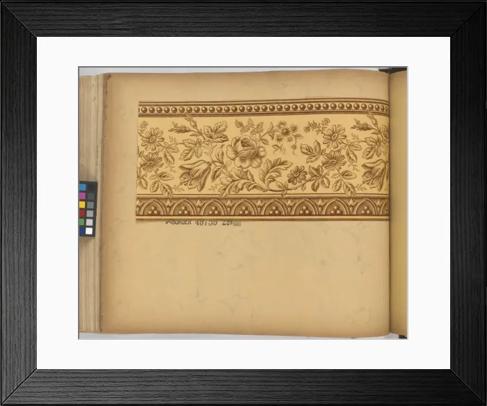 Framed Print : Page from New Artistic Wall Papers Framed Print : Page from New Artistic Wall Papers