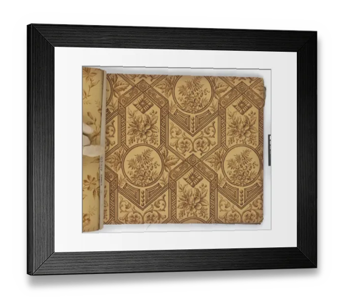 Framed Print : Page from New Artistic Wall Papers Framed Print : Page from New Artistic Wall Papers
