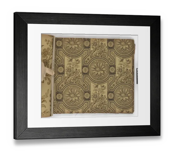 Framed Print : Page from New Artistic Wall Papers Framed Print : Page from New Artistic Wall Papers