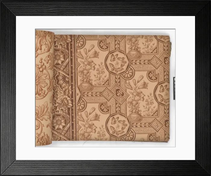 Framed Print : Page from New Artistic Wall Papers Framed Print : Page from New Artistic Wall Papers
