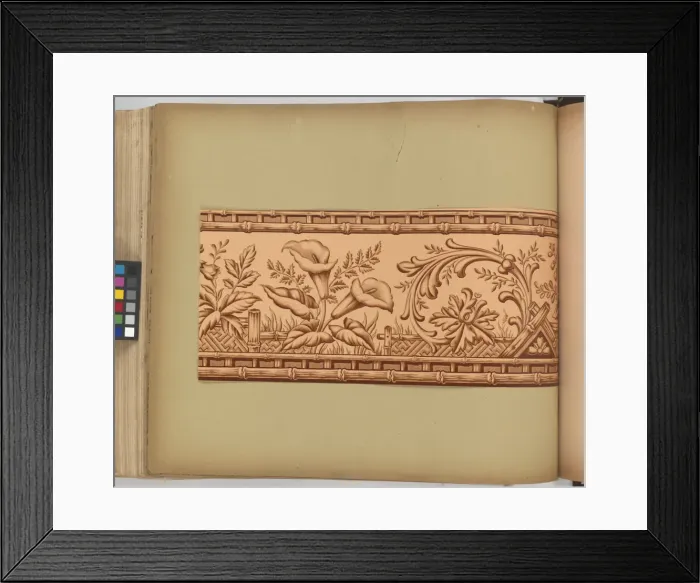 Framed Print : Page from New Artistic Wall Papers Framed Print : Page from New Artistic Wall Papers