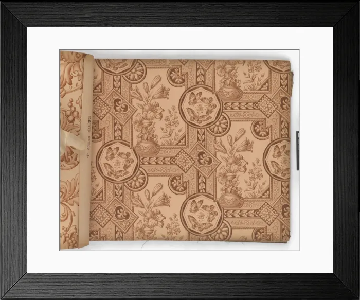 Framed Print : Page from New Artistic Wall Papers Framed Print : Page from New Artistic Wall Papers