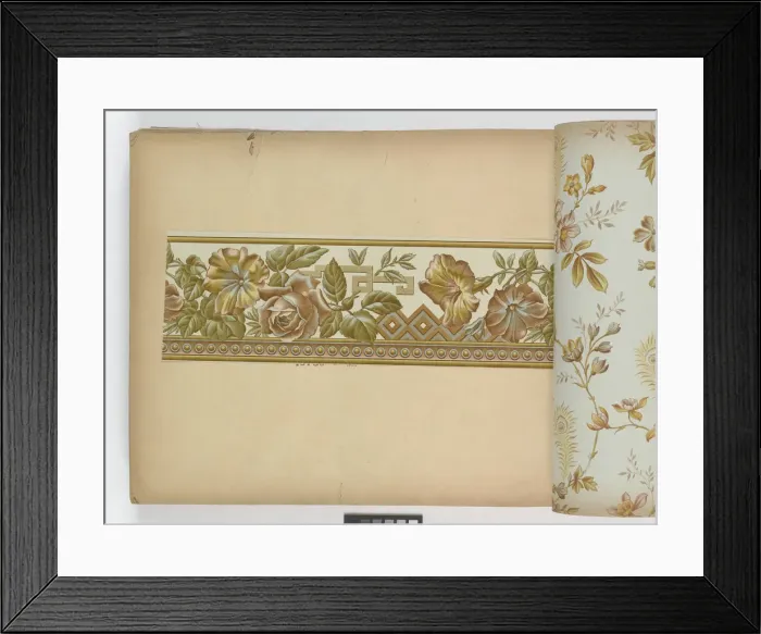 Framed Print : Page from New Artistic Wall Papers Framed Print : Page from New Artistic Wall Papers