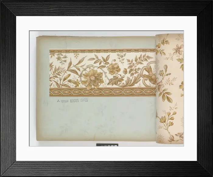 Framed Print : Page from New Artistic Wall Papers Framed Print : Page from New Artistic Wall Papers