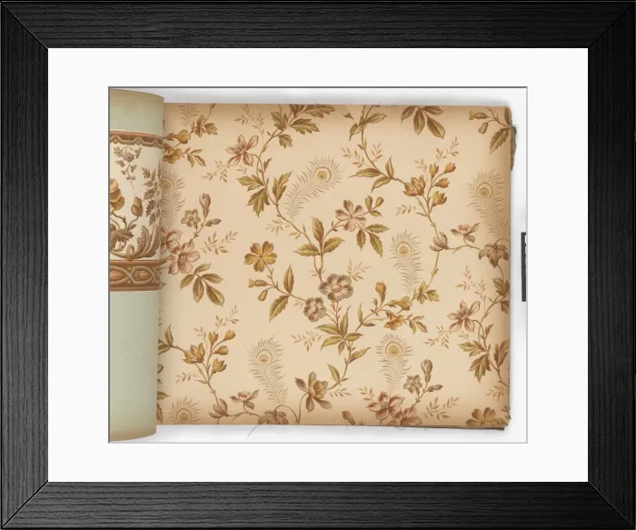 Framed Print : Page from New Artistic Wall Papers Framed Print : Page from New Artistic Wall Papers