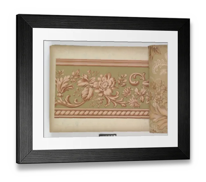 Framed Print : Page from New Artistic Wall Papers Framed Print : Page from New Artistic Wall Papers