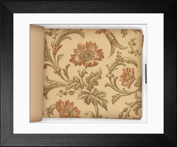 Framed Print : Page from New Artistic Wall Papers