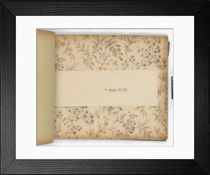 Framed Print : Page from New Artistic Wall Papers Framed Print : Page from New Artistic Wall Papers