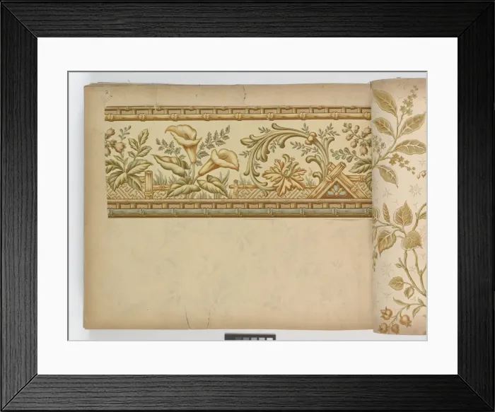 Framed Print : Page from New Artistic Wall Papers Framed Print : Page from New Artistic Wall Papers