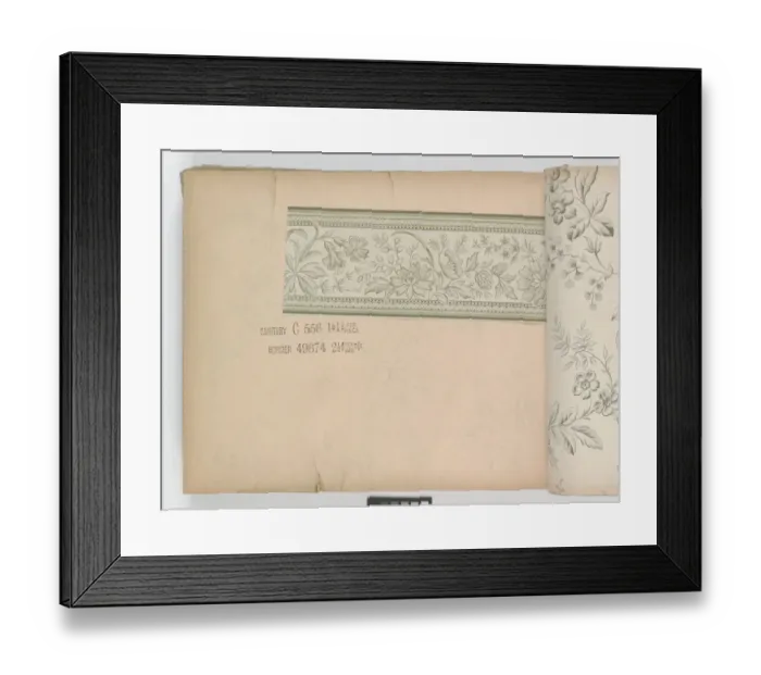 Framed Print : Page from New Artistic Wall Papers Framed Print : Page from New Artistic Wall Papers