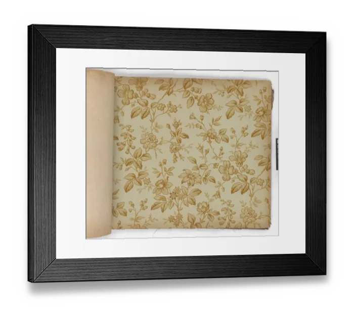 Framed Print : Page from New Artistic Wall Papers