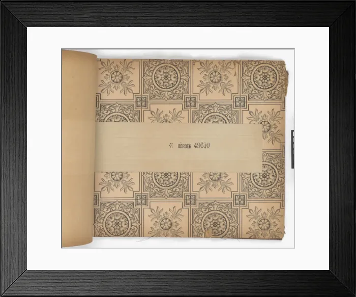 Framed Print : Page from New Artistic Wall Papers Framed Print : Page from New Artistic Wall Papers