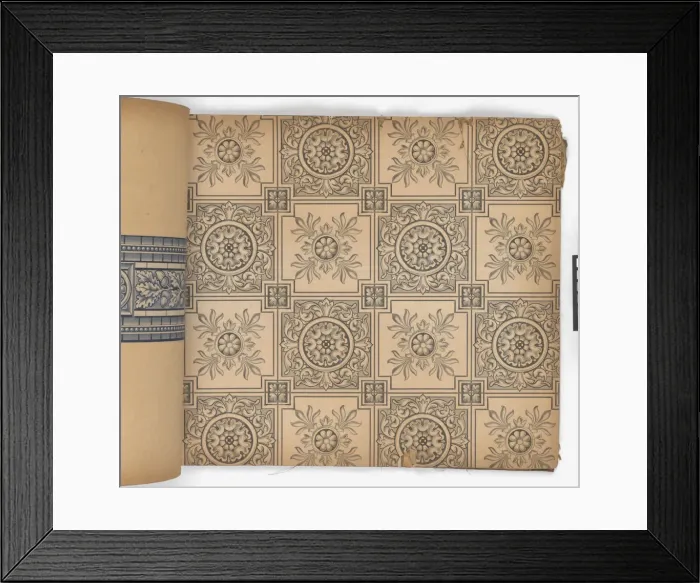 Framed Print : Page from New Artistic Wall Papers Framed Print : Page from New Artistic Wall Papers