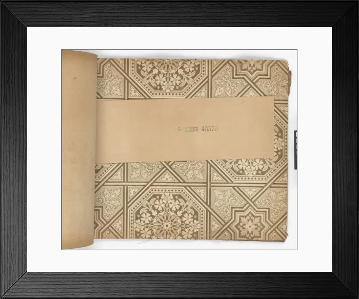 Framed Print : Page from New Artistic Wall Papers Framed Print : Page from New Artistic Wall Papers