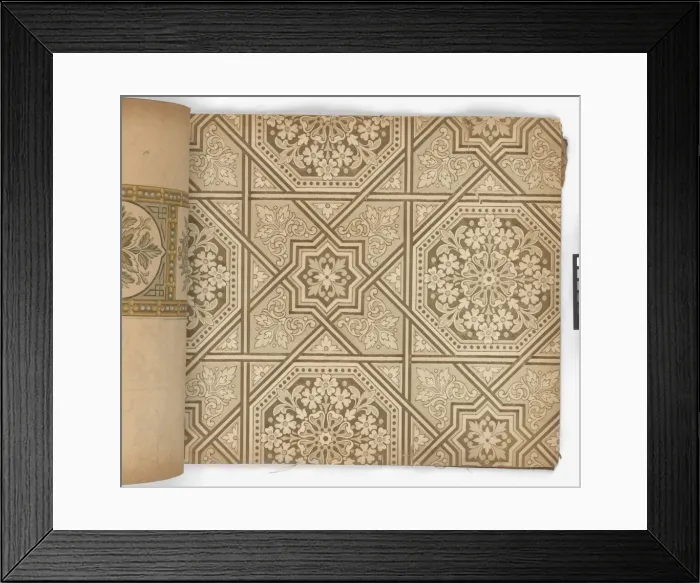 Framed Print : Page from New Artistic Wall Papers Framed Print : Page from New Artistic Wall Papers