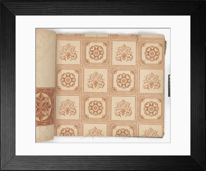 Framed Print : Page from New Artistic Wall Papers Framed Print : Page from New Artistic Wall Papers