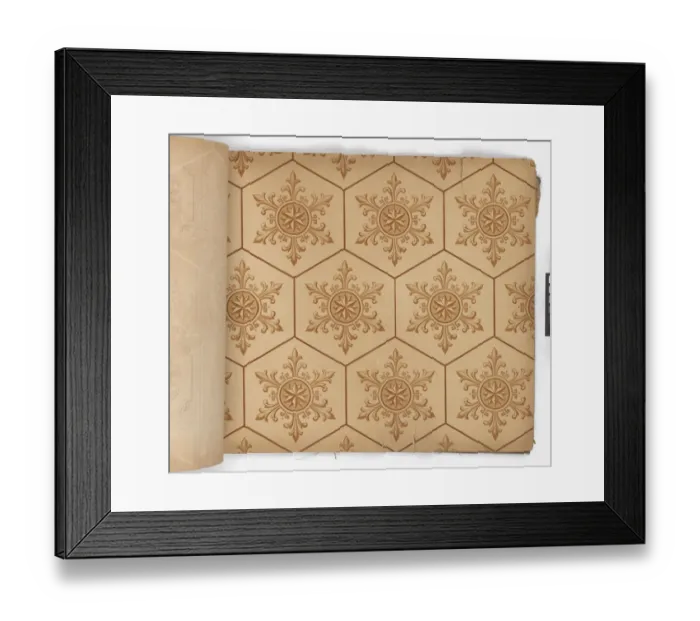 Framed Print : Page from New Artistic Wall Papers Framed Print : Page from New Artistic Wall Papers